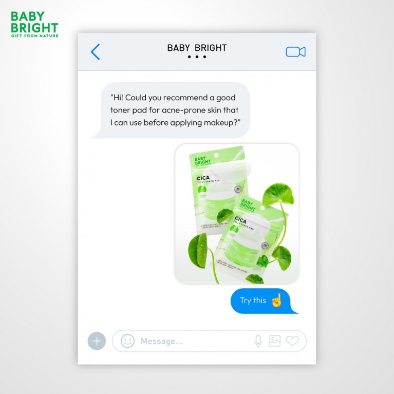 Baby Bright เจลลี่โทนเนอร์แพด 8แผ่น