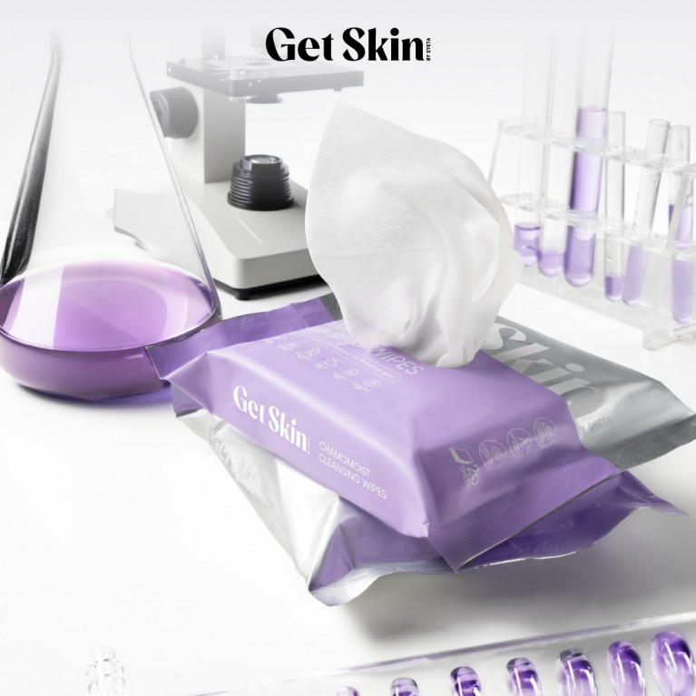 Get Skin by EYETA คาโมมอยส์คลีนซิ่งไวพส์ 20แผ่น