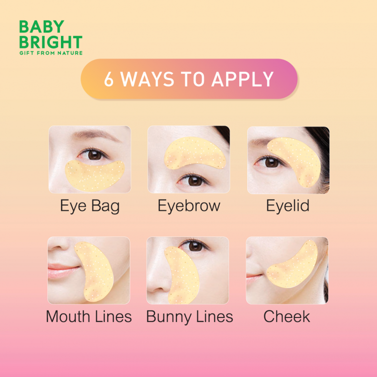 Baby Bright โกลด์แอนด์วิต้าดริปแอมพูลอายมาสก์ 2.5g x 1คู่ เบบี้ไบร์ท