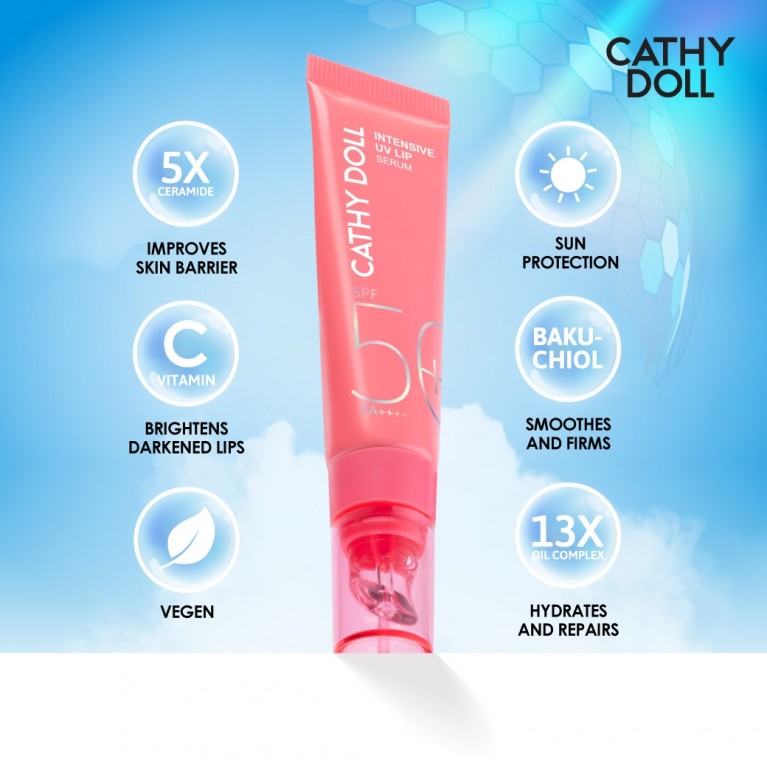 Cathy Doll อินเทนซีฟยูวีลิปเซรั่ม เอสพีเอฟ50+ พีเอ++++ 10ml เคที่ดอลล์
