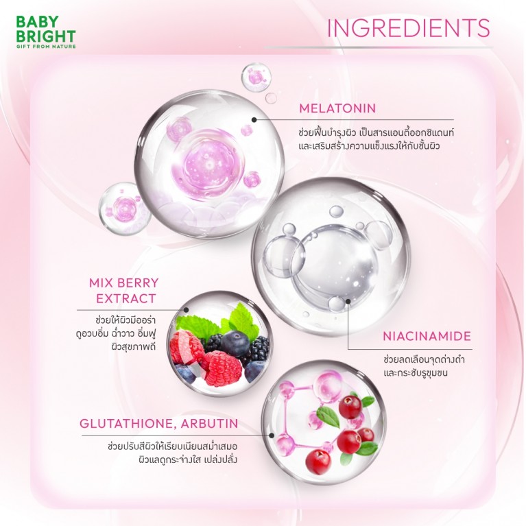 Baby Bright เมลาโทนินไบร์ทเทนนิ่งเจลลี่มาสก์ชีท 25g