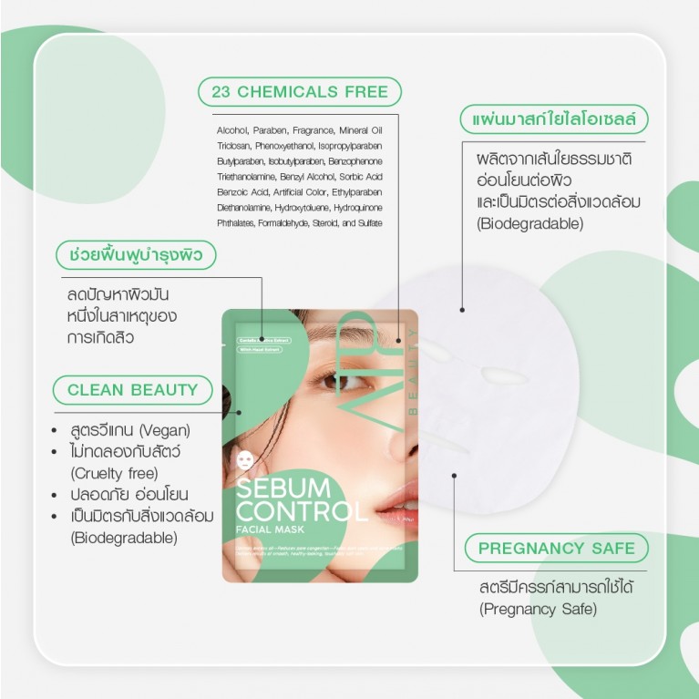 ATP BEAUTY เฟเชียลมาสก์ 20ml เอทีพีบิวตี้ 4 สูตร