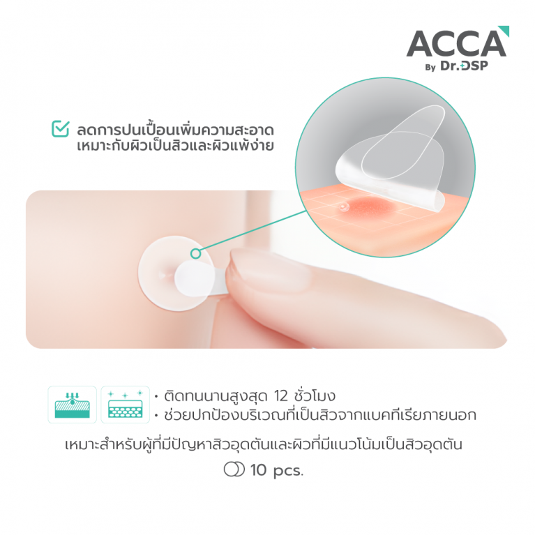 ACCA by Dr.DSP โปรแอคเน่มาสก์ 10ชิ้น แอคก้าบายดร.ดีเอสพี