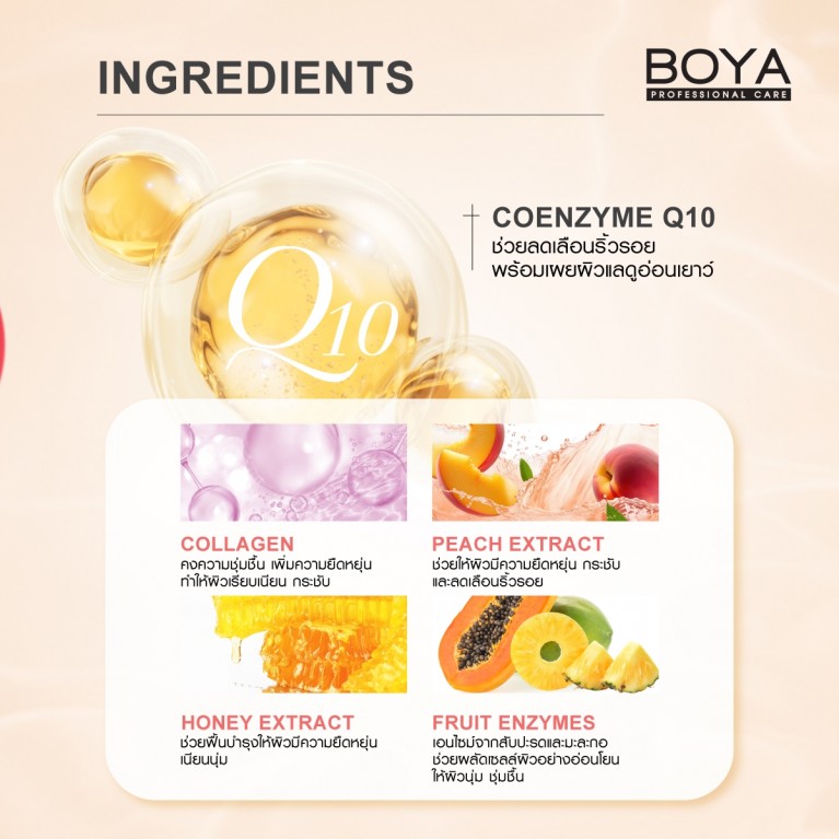 Boya Q10 ยูธฟูลโกลว์บอดี้บาธ 450ml