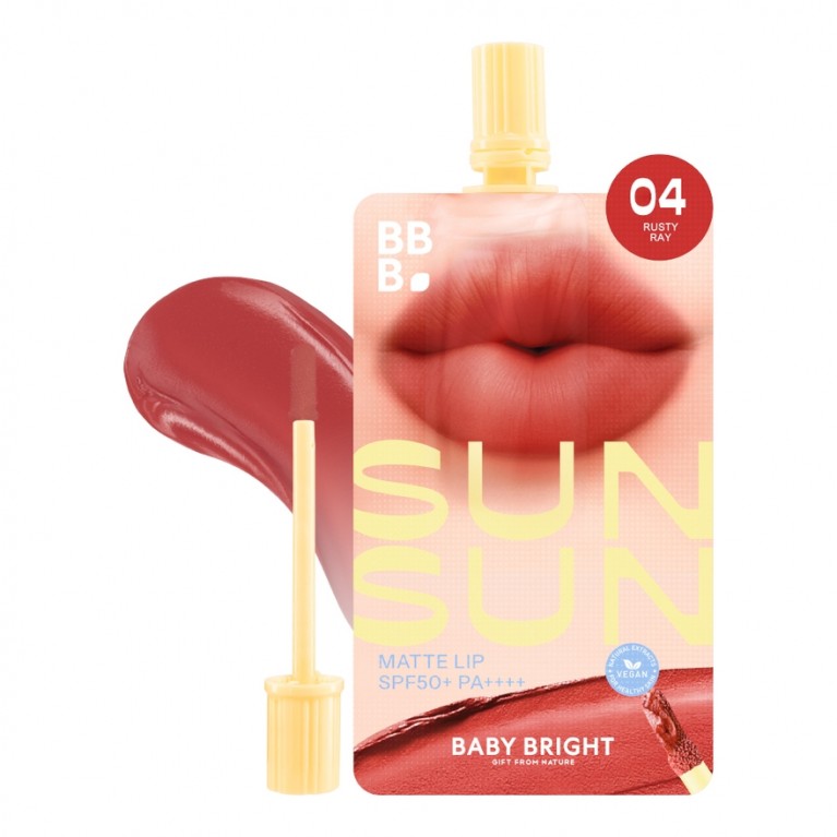 Baby Bright ซันซันแมทท์ลิป เอสพีเอฟ50+ พีเอ++++ 2g เบบี้ไบร์ท