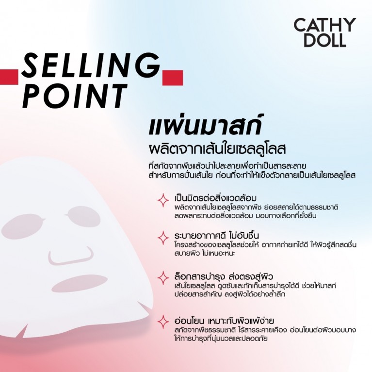 Cathy Doll เซรั่มมาสก์ชีท 20g [NEW]