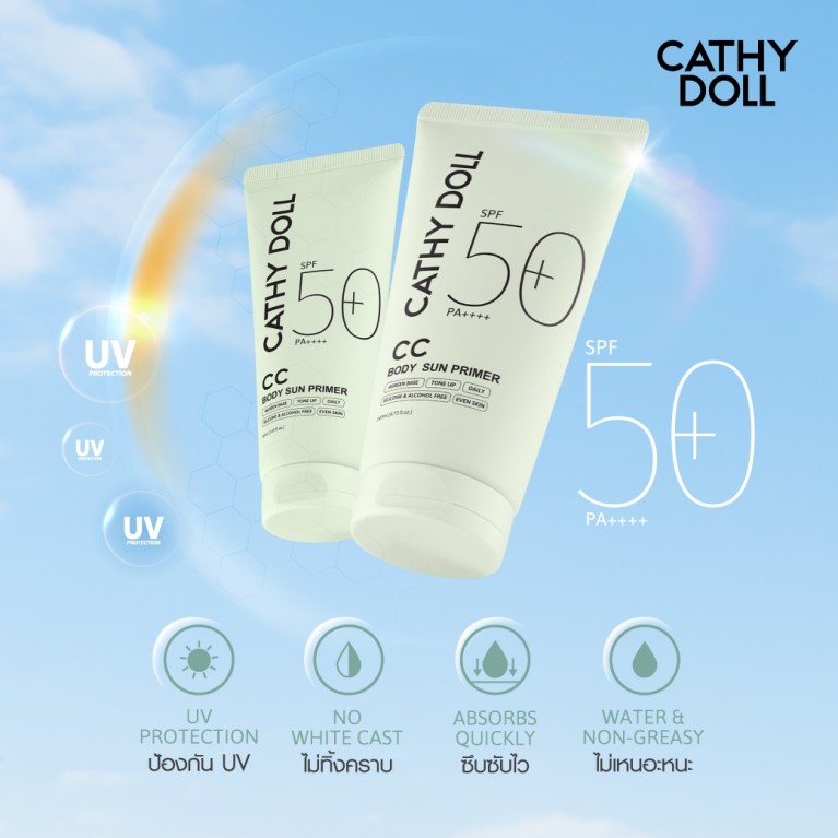 Cathy Doll  ซีซีบอดี้ซันไพรเมอร์ 50 ml