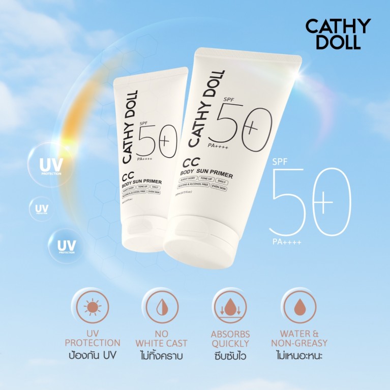 Cathy Doll  ซีซีบอดี้ซันไพรเมอร์ 50 ml