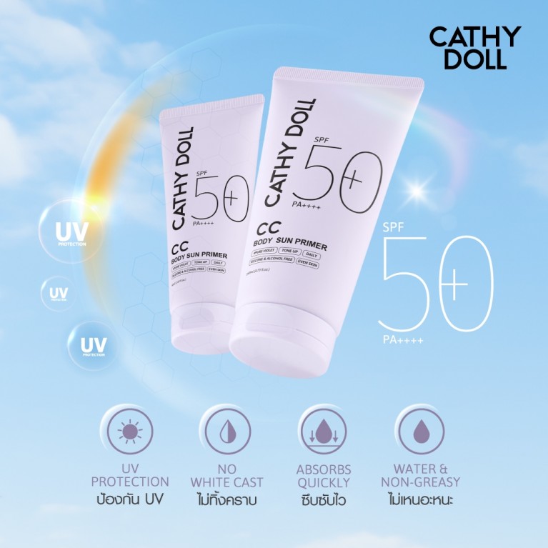 Cathy Doll  ซีซีบอดี้ซันไพรเมอร์ 50 ml