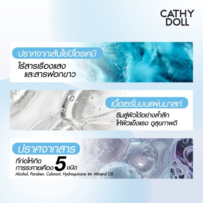 Cathy Doll เซรั่มมาสก์ชีท 20g [NEW]