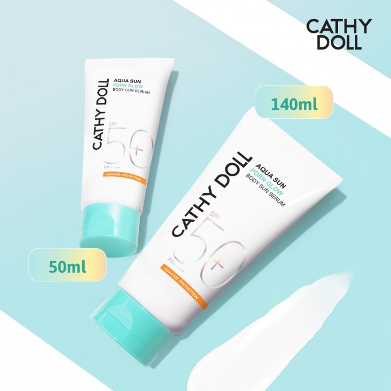 Cathy Doll อควาซันบอดี้ซันเซรั่ม เอสพีเอฟ50+ พีเอ++++ 140ml