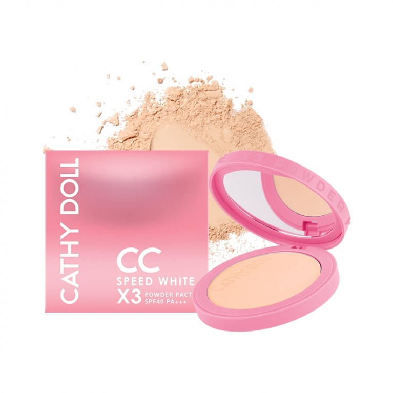 Cathy Doll ซีซีสปีดไวท์เอ็กซ์3พาวเดอร์แพ็ค เอสพีเอฟ40 พีเอ+++ 12g  เคที่ดอลล์