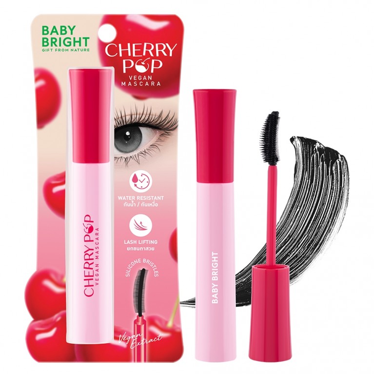 Baby Bright เชอร์รี่ป๊อปวีแกนมาสคาร่า 10g เบบี้ไบร์ท