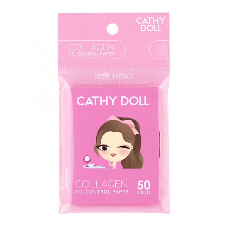 Cathy Doll ออยล์คอนโทรลเปเปอร์ 50แผ่น เคที่ดอลล์ มีตัวเลือก 2 สูตร สูตรแอคเน่ออยล์คอนโทรล , สูตรคอลลาเจนออยล์คอนโทรล 