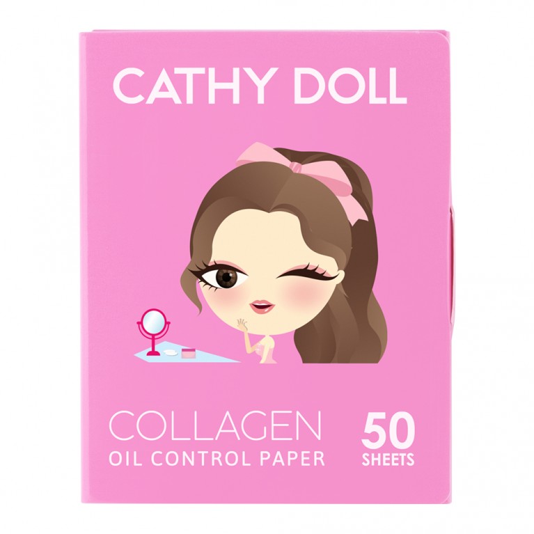 Cathy Doll ออยล์คอนโทรลเปเปอร์ 50แผ่น เคที่ดอลล์ มีตัวเลือก 2 สูตร สูตรแอคเน่ออยล์คอนโทรล , สูตรคอลลาเจนออยล์คอนโทรล 