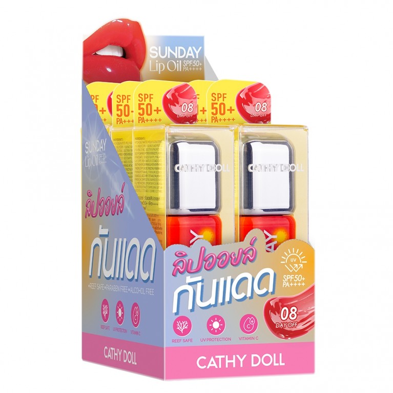 Cathy Doll ซันเดย์ลิปออยล์ เอสพีเอฟ50+ พีเอ++++ 3.5g