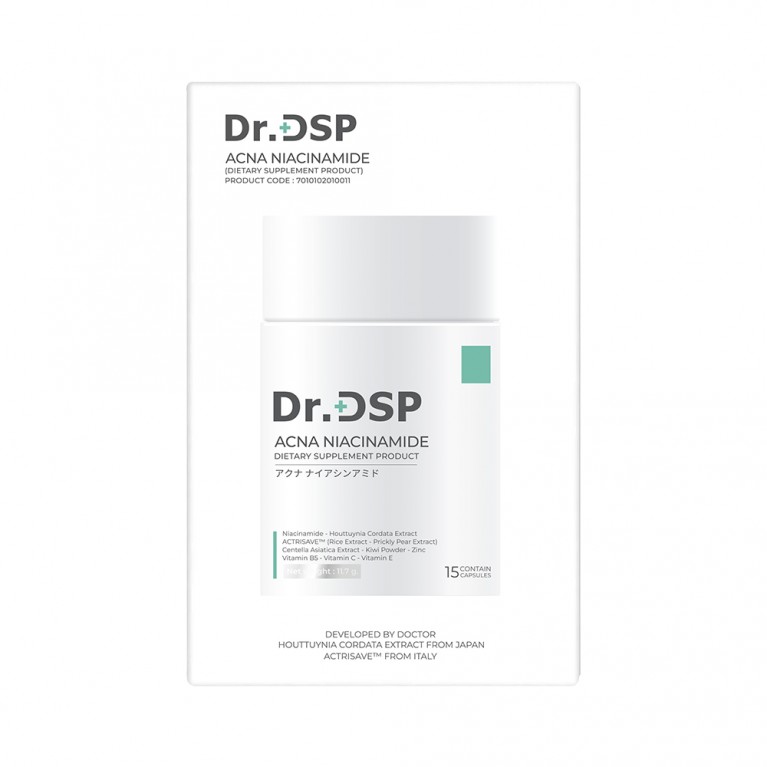 Dr.DSP ด็อกเตอร์ดีเอสพี แอคน่าไนอะซินาไมด์ 0.78g x 15แคปซูล ดร.ดีเอสพี