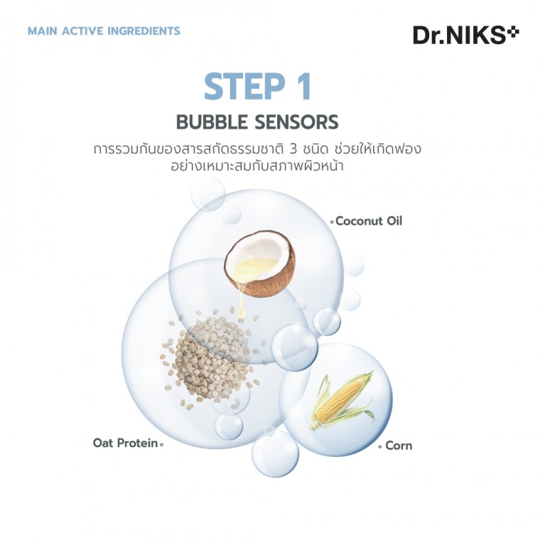 Dr.NIKS พอร์เคลียริ่งบับเบิ้ลมาสก์ 25ml ดร.นิกส์