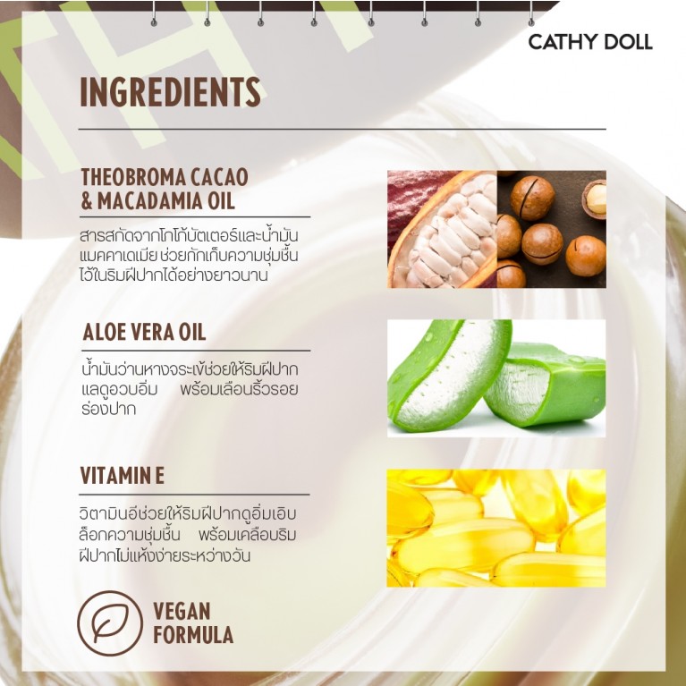 Cathy Doll ลิปบาล์ม 12g เคที่ดอลล