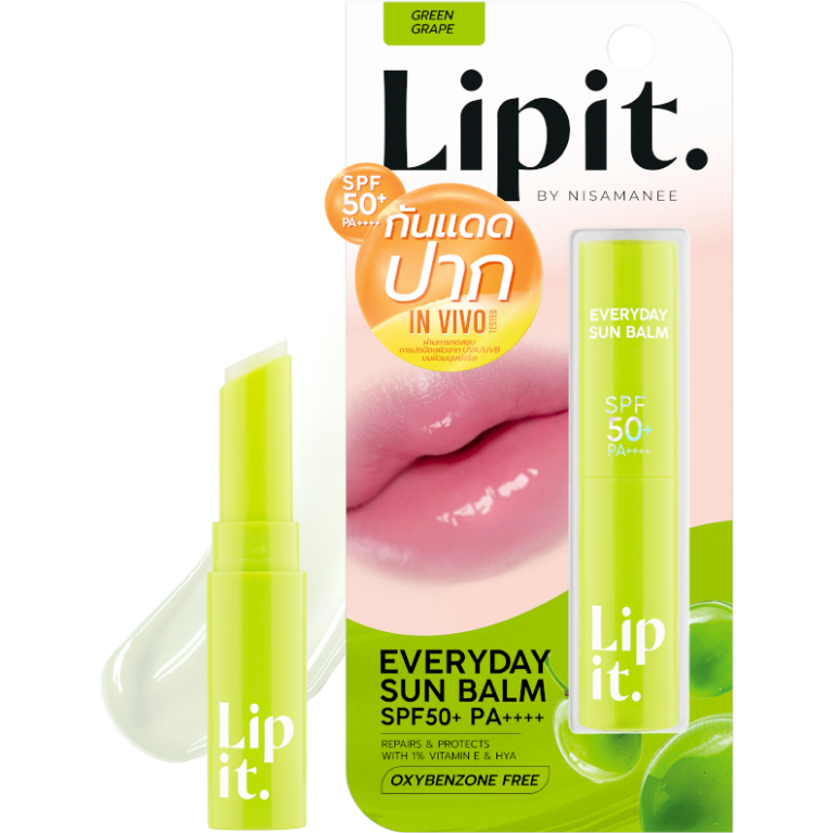 Lip It เอเวอรี่เดย์ซันบาล์ม เอสพีเอฟ50+ พีเอ++++ 3g #Green Grape