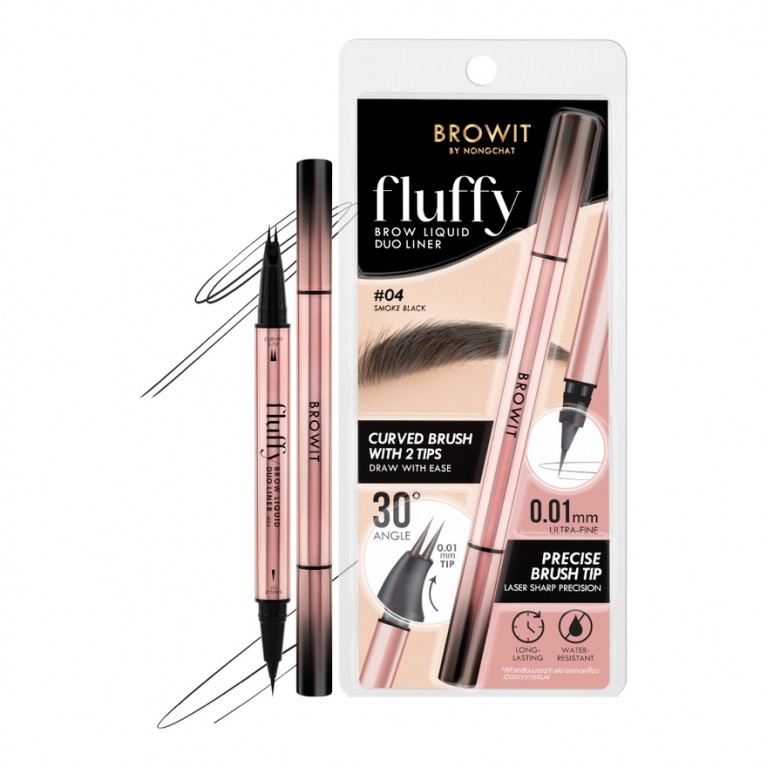 Browit ฟลัฟฟี่บราวลิควิดดูโอ้ไลน์เนอร์ 0.3ml+0.3ml บราวอิท