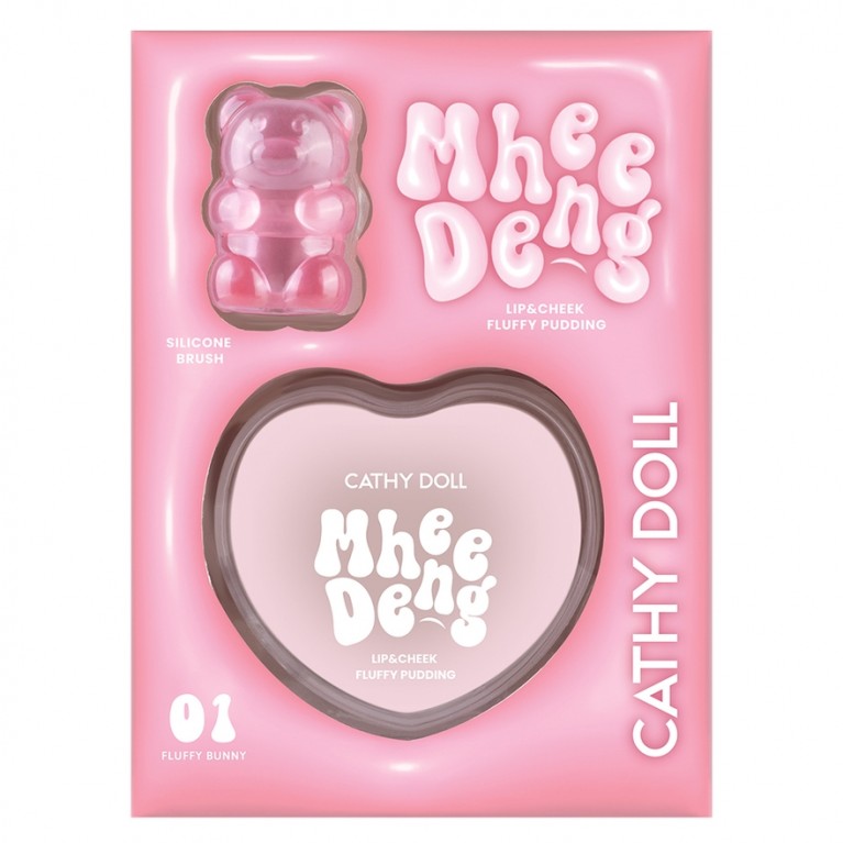 Cathy Doll หมีเด้งลิปแอนด์ชีคฟลัฟฟี่พุดดิ้ง 8g