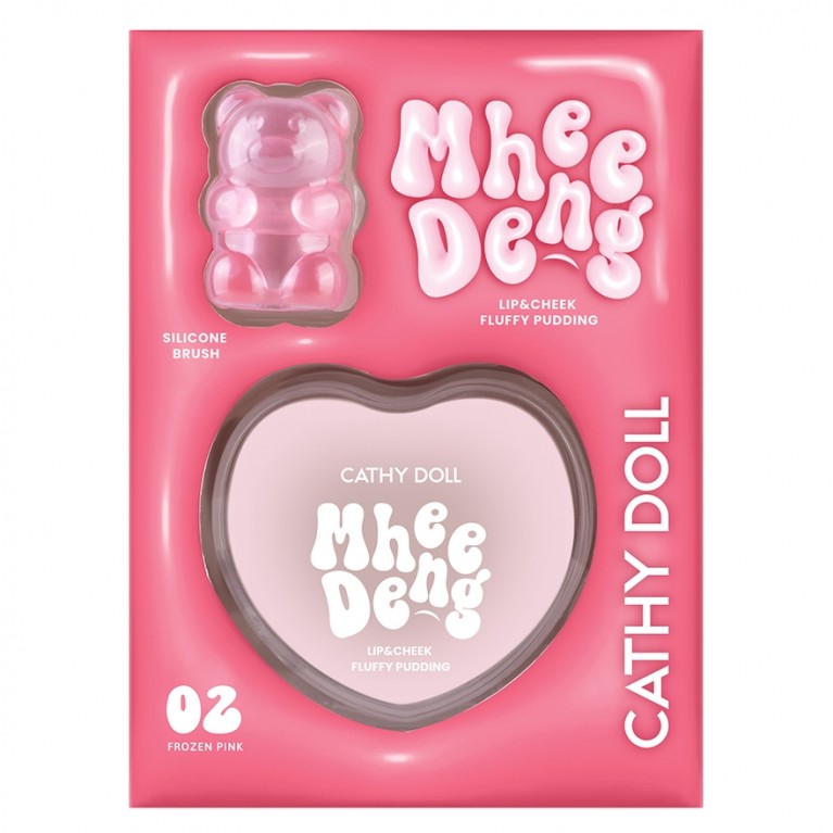 Cathy Doll หมีเด้งลิปแอนด์ชีคฟลัฟฟี่พุดดิ้ง 8g