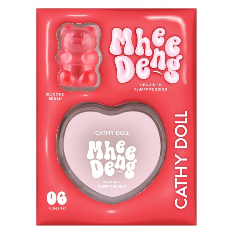 Cathy Doll หมีเด้งลิปแอนด์ชีคฟลัฟฟี่พุดดิ้ง 8g