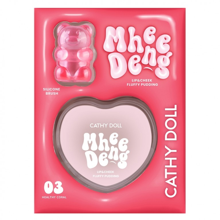Cathy Doll หมีเด้งลิปแอนด์ชีคฟลัฟฟี่พุดดิ้ง 8g