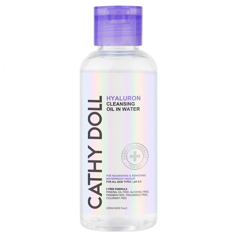 Cathy Doll ไฮยาลูรอนคลีนซิ่งออยอินวอเตอร์ 120ml [Y24]เคที่ดอลล์