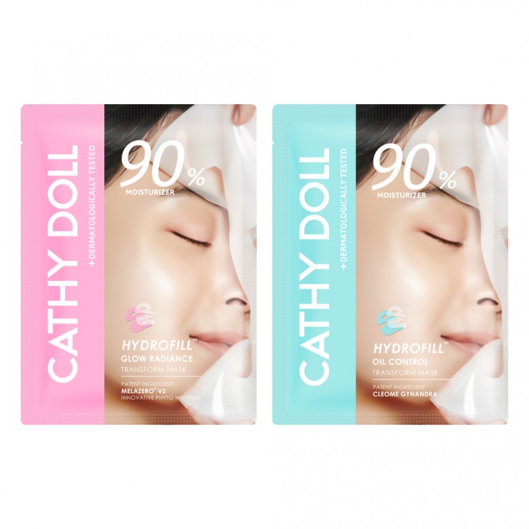 Cathy Doll ไฮโดรฟิลล์ทรานส์ฟอร์มมาสก์ไนน์ตี้เปอร์เซ็นต์มอยส์เจอไรเซอร์ 33g เคที่ดอลล์