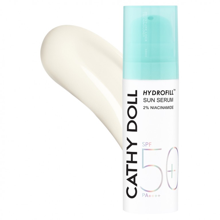 Cathy Doll ไฮโดรฟิลล์ซันเซรั่ม เอสพีเอฟ50+ พีเอ++++ ทูเปอร์เซ็นต์ไนอาซินาไมด์ 10ml