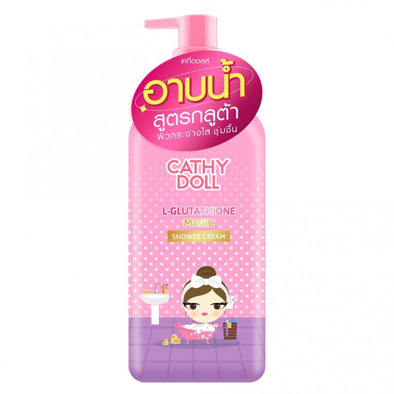 Cathy Doll แอลกลูต้าไธโอนเมจิกชาวเวอร์ครีม 500ml เคที่ดอลล์  (Y24)