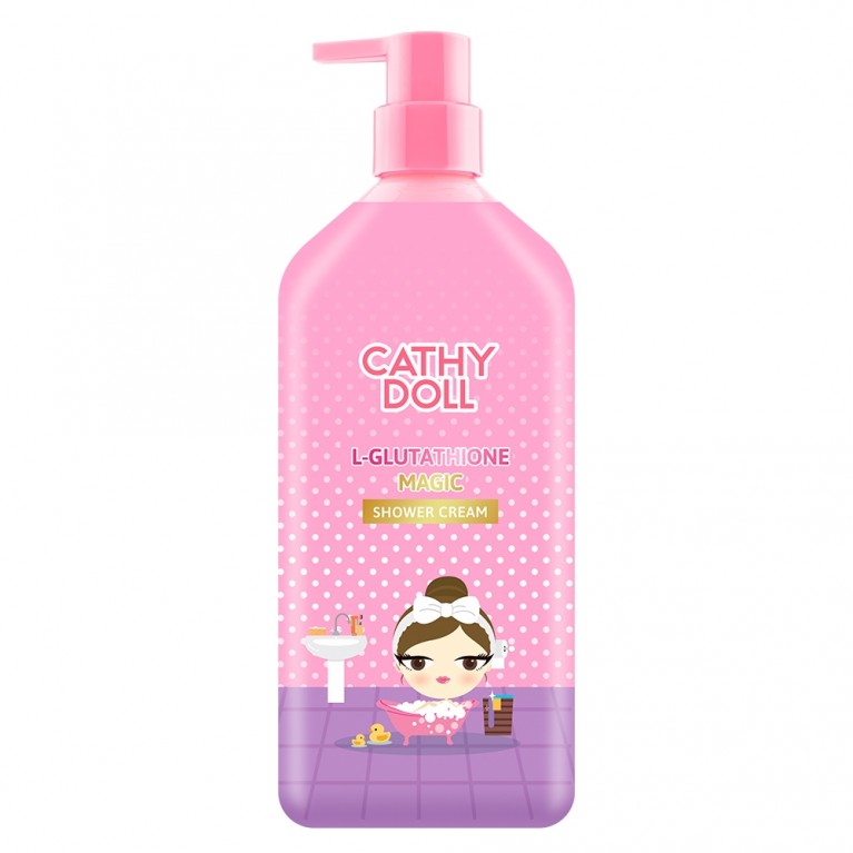 Cathy Doll แอลกลูต้าไธโอนเมจิกชาวเวอร์ครีม 500ml เคที่ดอลล์  (Y24)