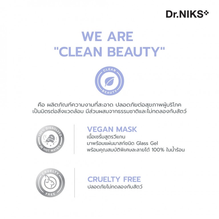 Dr.NIKS กลาสเจลมาสก์ 30g