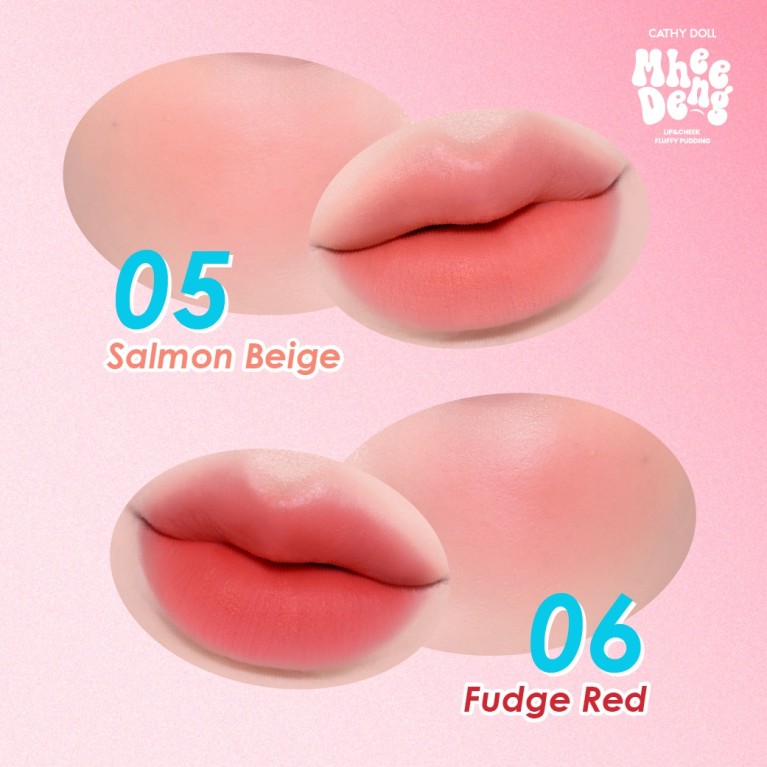 Cathy Doll หมีเด้งลิปแอนด์ชีคฟลัฟฟี่พุดดิ้ง 8g