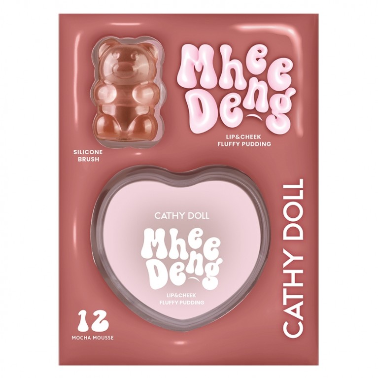 Cathy Doll หมีเด้งลิปแอนด์ชีคฟลัฟฟี่พุดดิ้ง 8g