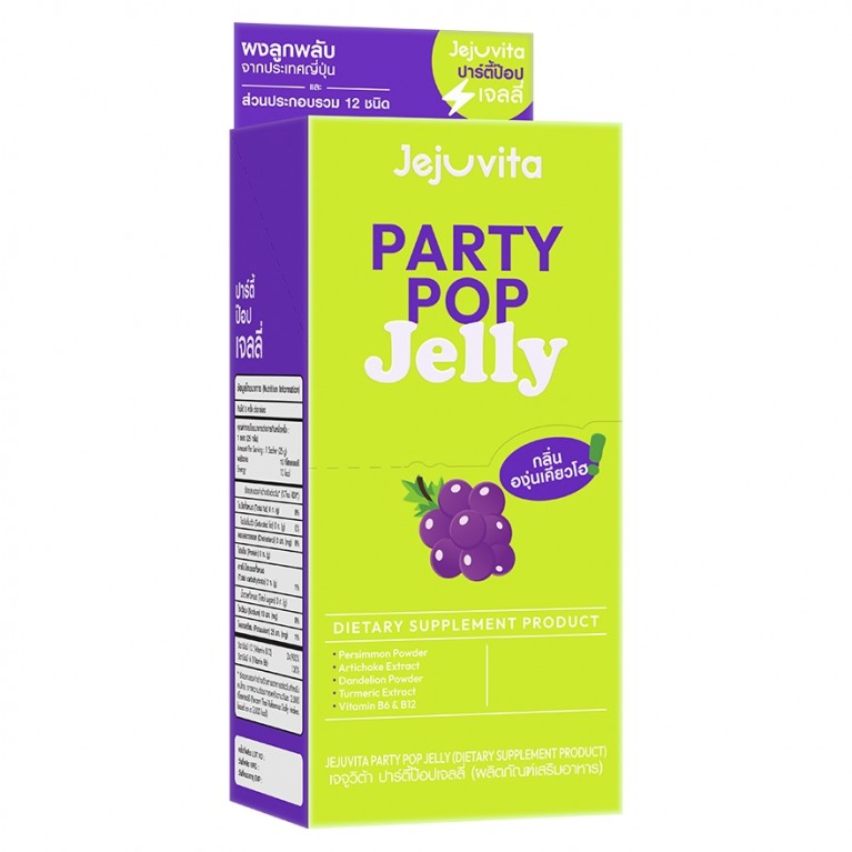 Jejuvita ปาร์ตี้ป๊อปเจลลี่ 25g x 6 ซอง เจจูวิต้า