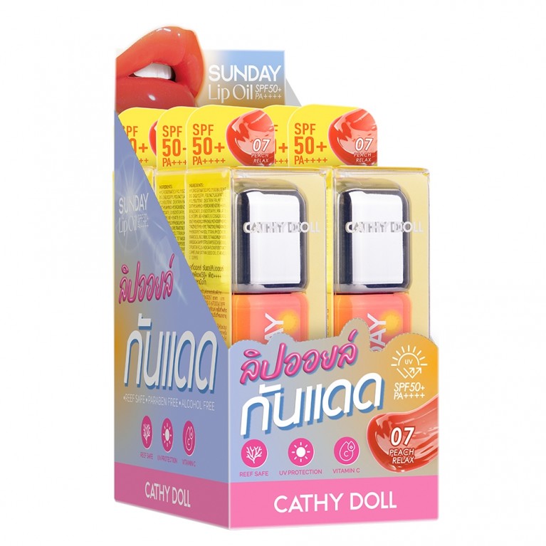 Cathy Doll ซันเดย์ลิปออยล์ เอสพีเอฟ50+ พีเอ++++ 3.5g