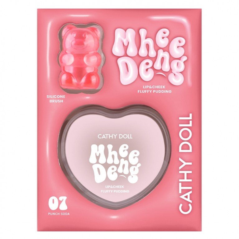 Cathy Doll หมีเด้งลิปแอนด์ชีคฟลัฟฟี่พุดดิ้ง 8g