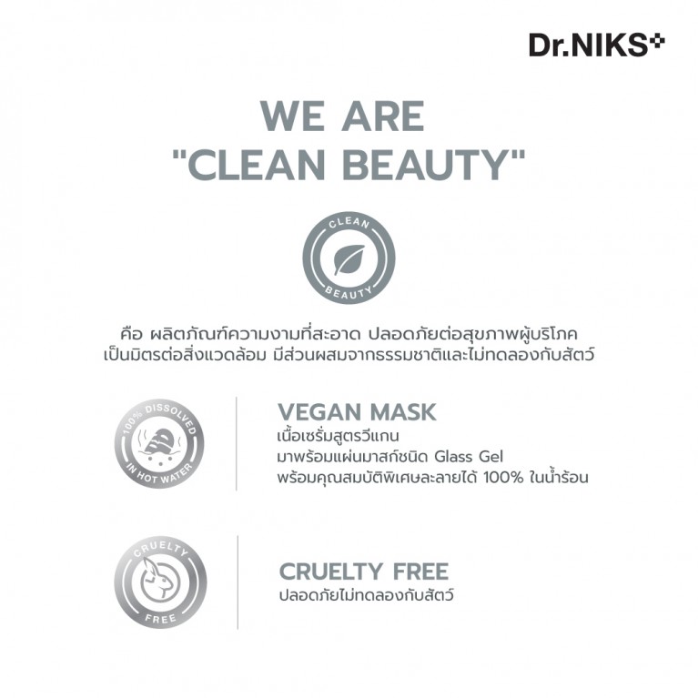 Dr.NIKS กลาสเจลมาสก์ 30g