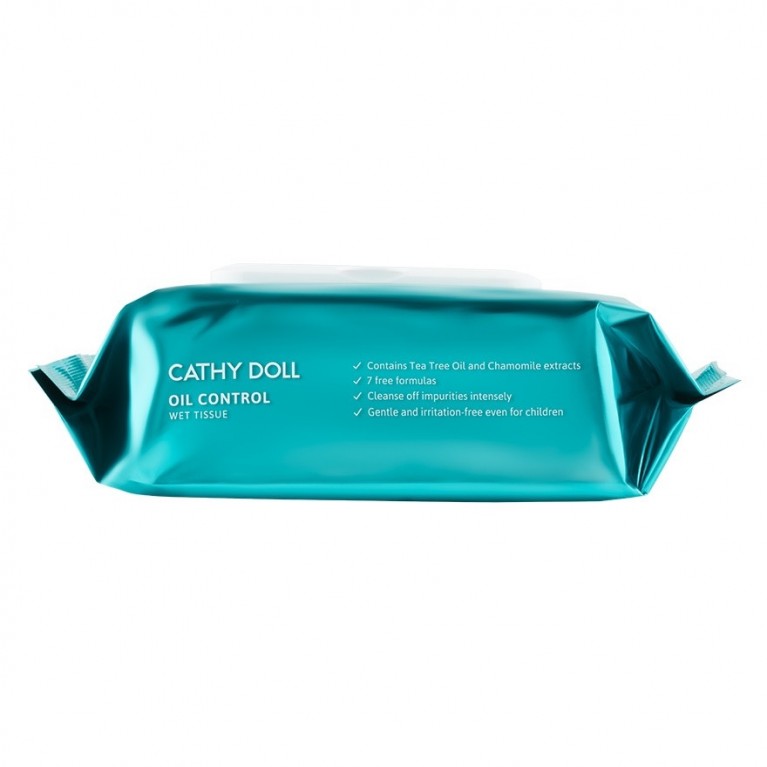 Cathy Doll ออยล์คอนโทรลเว็ททิชชู่ 100แผ่น  เคที่ดอลล์ 