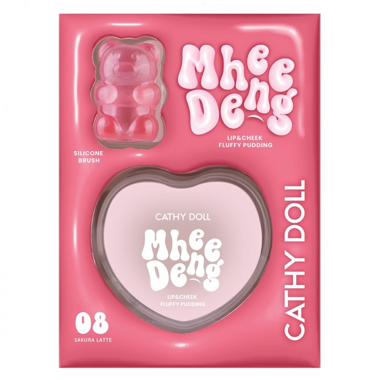 Cathy Doll หมีเด้งลิปแอนด์ชีคฟลัฟฟี่พุดดิ้ง 8g
