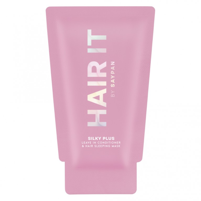 Hair it ซิลกี้พลัสลีฟอินคอนดิชั่นเนอร์แอนด์แฮร์สลีปปิ้งมาสก์ 7g แฮร์อิท