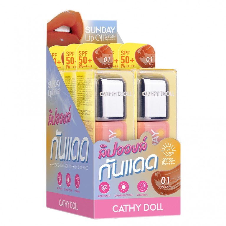 Cathy Doll ซันเดย์ลิปออยล์ เอสพีเอฟ50+ พีเอ++++ 3.5g