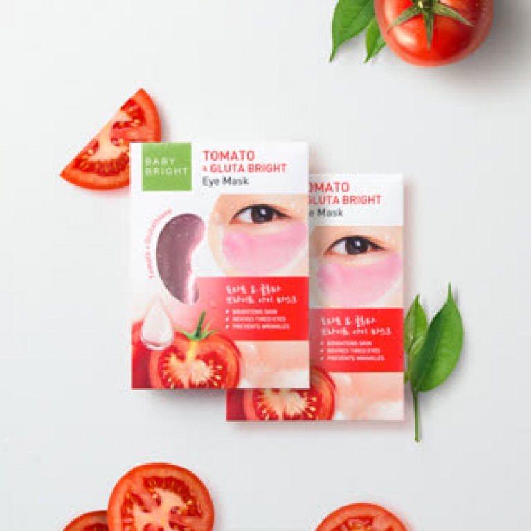 Baby Bright โทเมโทแอนด์กลูต้าไบร์ทอายมาส์ก 2.5g x 1คู่  เบบี้ไบร์ท 
