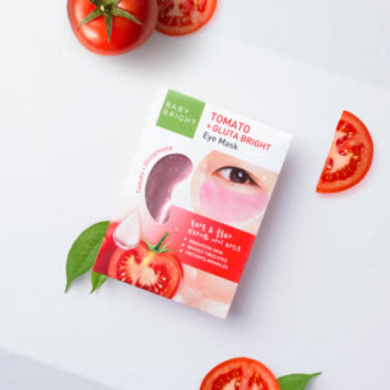 Baby Bright โทเมโทแอนด์กลูต้าไบร์ทอายมาส์ก 2.5g x 1คู่  เบบี้ไบร์ท 