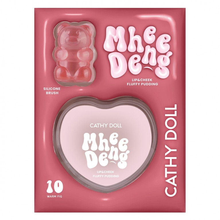 Cathy Doll หมีเด้งลิปแอนด์ชีคฟลัฟฟี่พุดดิ้ง 8g
