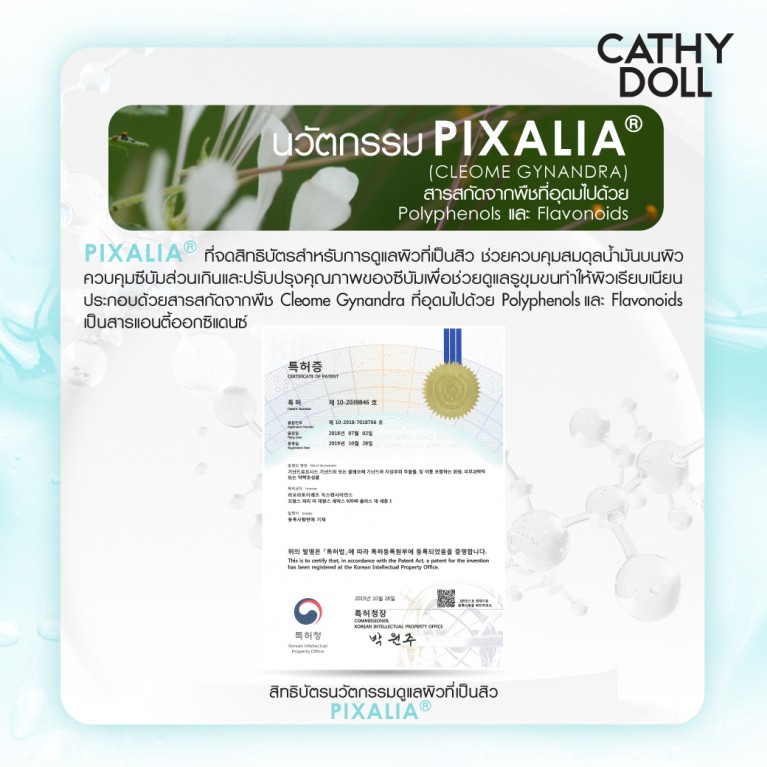 Cathy Doll ไฮโดรฟิลล์ทรานส์ฟอร์มมาสก์ไนน์ตี้เปอร์เซ็นต์มอยส์เจอไรเซอร์ 33g เคที่ดอลล์