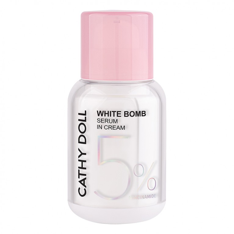 Cathy Doll ไวท์บอมบ์เซรั่มอินครีมไฟฟ์เปอร์เซ็นต์ไนอาซินาไมด์ 50ml เคที่ดอลล์